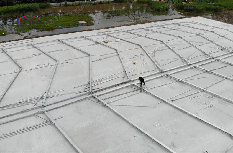 裝配式篷房搭建現場圖片